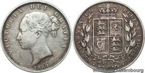 R6468 Rare United Kingdom Half 1/2 Crown Victoria 1880 Silver -> Make offer