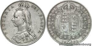 R6469 United Kingdom Half 1/2 Crown Victoria 1889 Silver -> Make offer