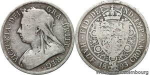 R6476 United Kingdom Half 1/2 Crown Victoria 1893 Silver -> Make offer