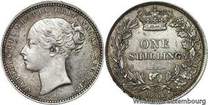 R6480 Rare United Kingdom Shilling Victoria 1868 die 34 Silver -> Make offer