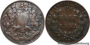 R6493 East India Company 1/2 Anna Victoria 1835 Bombay -> Make offer
