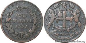 R6503 East India Company 1/4 Anna Victoria 1858 -> Make offer