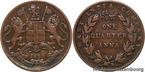 R6506 East India Company 1/4 Anna Victoria 1835 -> Make offer