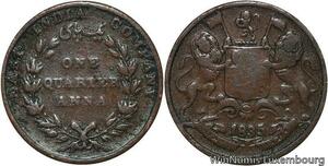 R6508 East India Company 1/4 Anna Victoria 1835 -> Make offer