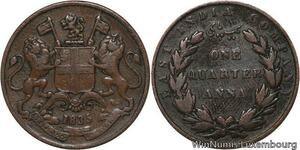 R6510 East India Company 1/4 Anna Victoria 1835 -> Make offer