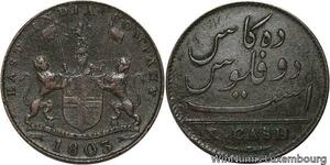 R6514 East India Company Madras Presidency 10 Cash 1803 -> Make offer