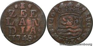 R6560 Netherlands Zeelandia 1 Duit 1749 -> Make offer