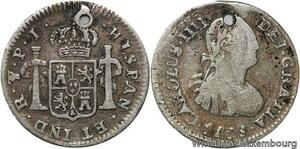 R6578 Bolivia 1/2 Real Carlos IV 1808 PTS PI Error Assayer Silver -> Make offer