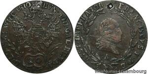 R6616 Austria Old Counterfeit 20 Kreuzer Franz I 1810 Silver -> Make offer