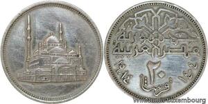 R6646 Egypt 20 Qirsh 20 Piastres Mosque Mohammad Ali AH 1404 1984 -> Make offer