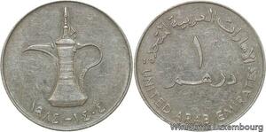 R6647 United Arab Emirates Dirham Zayed bin Sultan Al Nahyan AH 1404 1984 >Offer