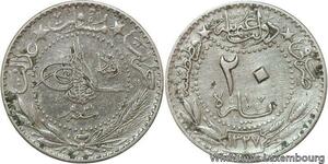 R6650 Ottoman Empire 20 Para Muhammad V 1327 /3 1911 -> Make offer