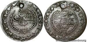 R6660 Ottoman Empire 20 Para Mahmud II AH 1223 /27 1835 Constantinople Silver
