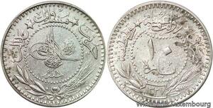 R6695 Ottoman Empire Turkey 10 Para Muhammad V El Ghazi AH 1327 /8 1916 -->Offer