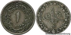 R6706 Egypt 1/10 Qirsh Abdul Hamid II AH 1293 /24 1898 -> Make offer