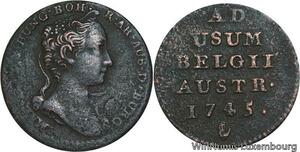 R6776 Belgium Austrian Netherlands 1 Liard Maria Theresa 1745 Hand Antwerpen