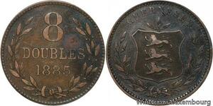 R6784 Guernsey 8 Doubles 1885 H Heaton -> Make offer