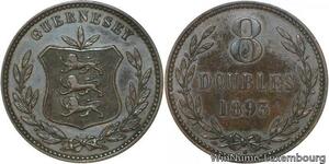 R6785 Guernsey 8 Doubles 1893 H Heaton -> Make offer