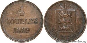 R6790 Guernsey 4 Doubles 1889 H Heaton AU -> Make offer