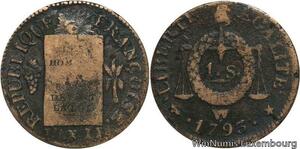 R6813 Rare Convention 1 Sol aux balances an II 1793 W. Arras -> Make offer