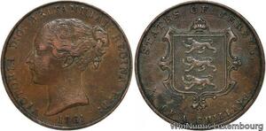 R6825 Jersey 1/13 Shilling Victoria 1861 -> Make offer