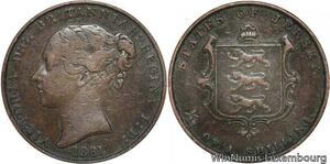 R6826 Jersey 1/13 Shilling Victoria 1861 -> Make offer