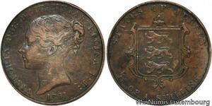 R6828 Jersey 1/13 Shilling Victoria 1861 -> Make offer