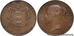R6832 Jersey 1/13 Shilling Victoria 1858 -> Make offer