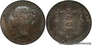 R6833 Rare Jersey 1/13 Shilling Victoria 1861 -> Make offer