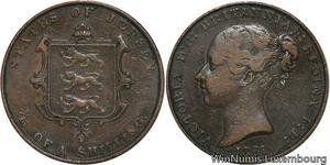 R6839 Jersey 1/13 Shilling Victoria 1861 -> Make offer