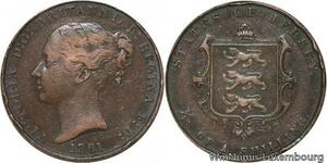 R6840 Jersey 1/13 Shilling Victoria 1861 -> Make offer