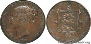 R6845 Jersey 1/13 Shilling Victoria 1861 -> Make offer