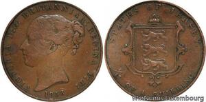 R6847 Jersey 1/13 Shilling Victoria 1858 -> Make offer