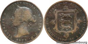 R6856 Jersey 1/13 Shilling Victoria 1871 -> Make offer