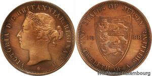 R6858 Jersey 1/12 Shilling Victoria 1888 AU -> Make offer
