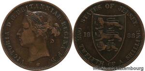 R6862 Jersey 1/12 Shilling Victoria 1888 -> Make offer