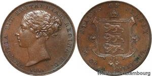 R6878 Rare Jersey 1/26 Shilling Victoria 1841 PCGS MS63 -&gt; Make offer