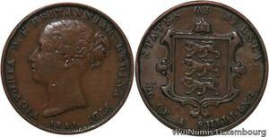 R6884 Jersey 1/26 Shilling Victoria 1851 -> Make offer