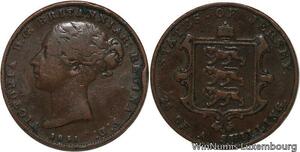 R6885 Jersey 1/26 Shilling Victoria 1851 -> Make offer