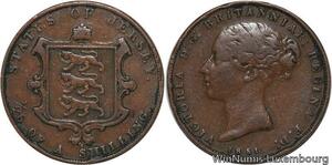 R6888 Jersey 1/26 Shilling Victoria 1851 -> Make offer