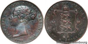 R6889 Jersey 1/26 Shilling Victoria 1861 -> Make offer