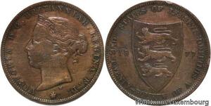 R6898 Jersey 1/24 Shilling Victoria 1877 H Heaton -> Make offer