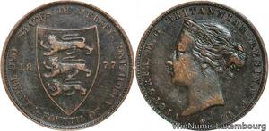 R6899 Jersey 1/24 Shilling Victoria 1877 H Heaton -> Make offer