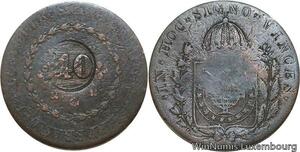 R6923 Brazil 40 Reis Countermarked 80 Réis Pedro I 1829 R Rio Janeino -> M offer