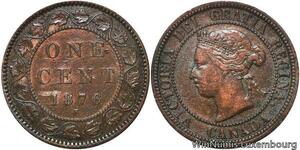 R6954 Canada One Cent Victoria 1876 H Heaton -> Make offer