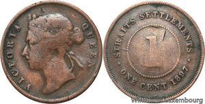 R6958 Malaysia Straits Settlements One Cent Victoria 1897 -> Make offer