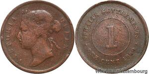 R6961 Malaysia Straits Settlements One Cent Victoria 1889 -> Make offer
