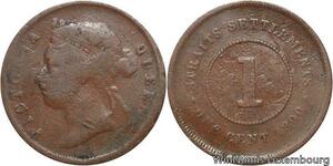 R6962 Malaysia Straits Settlements One Cent Victoria 1890 -> Make offer