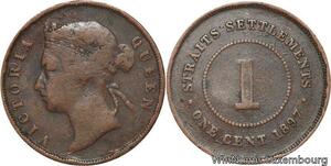 R6966 Malaysia Straits Settlements One Cent Victoria 1897 -> Make offer
