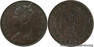 R6998 China Hong Kong One Cent Victoria 1879 -> Make offer